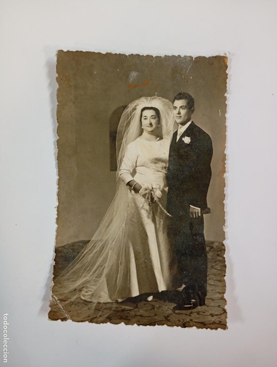 Fotografia antica: ANTIGUA FOTOGRAF&Iacute;A HOMBRE Y MUJER BODA. TDKP21N