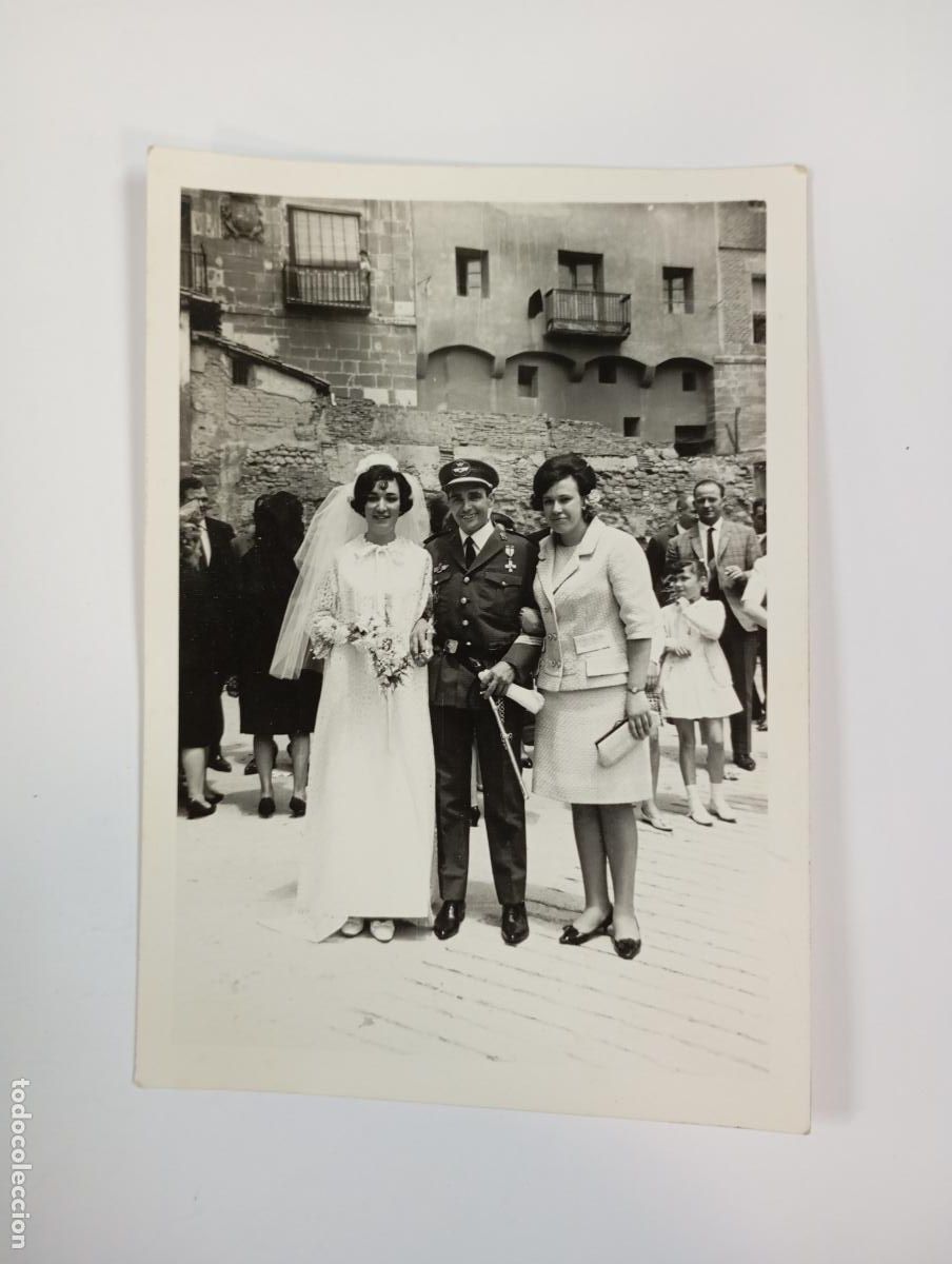 Fotografia antica: ANTIGUA FOTOGRAF&Iacute;A BODA EJ&Eacute;RCITO TDKP21N