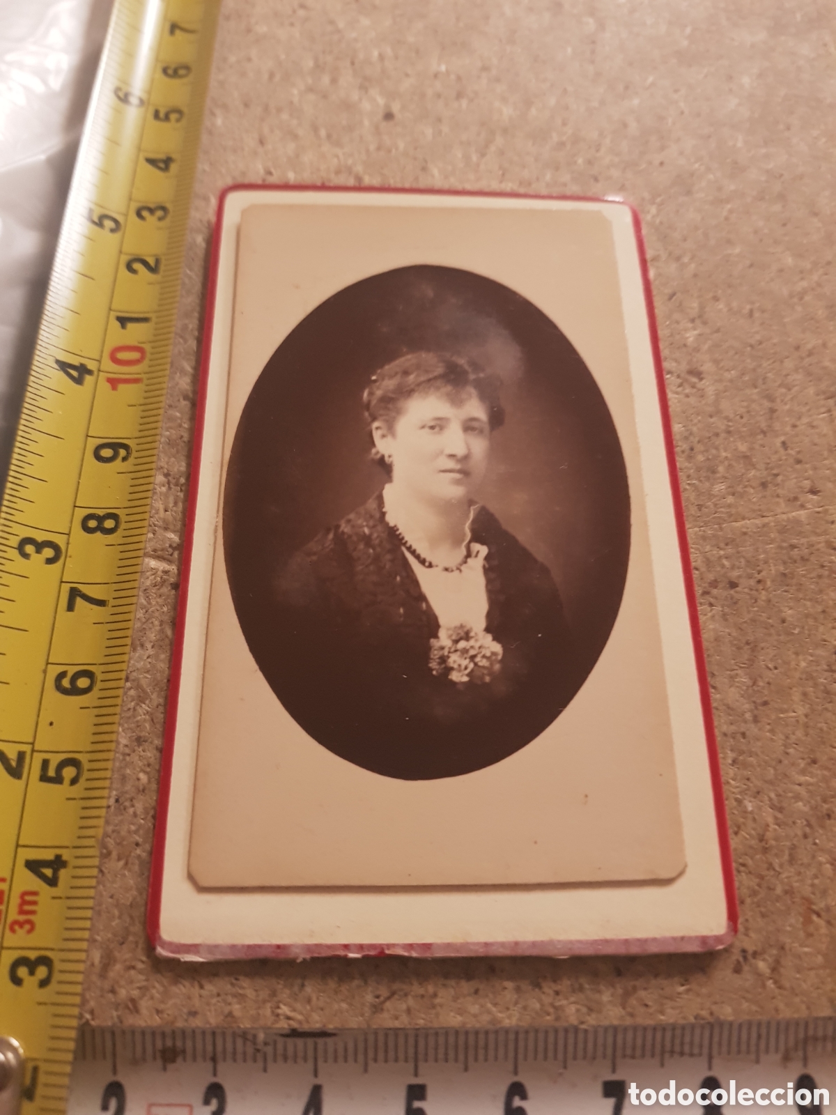 Antique Photography: Fotograf&iacute;a de una se&ntilde;ora con vestido y flor en el pecho de 1900 &iexcl;muy bien conservada!