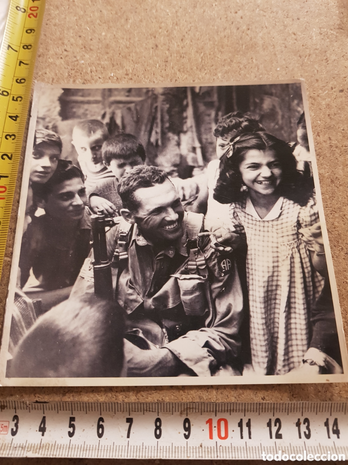 Antique Photography: Fotograf&iacute;a Soldado americano en la isla de Sicilia 18 - 13 - 1943 con el nombre del sargento y mas h