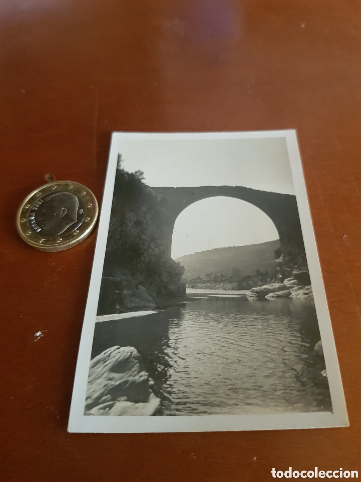 Fotografia antiga: Fotograf&iacute;a del puente del Llierca Gerona