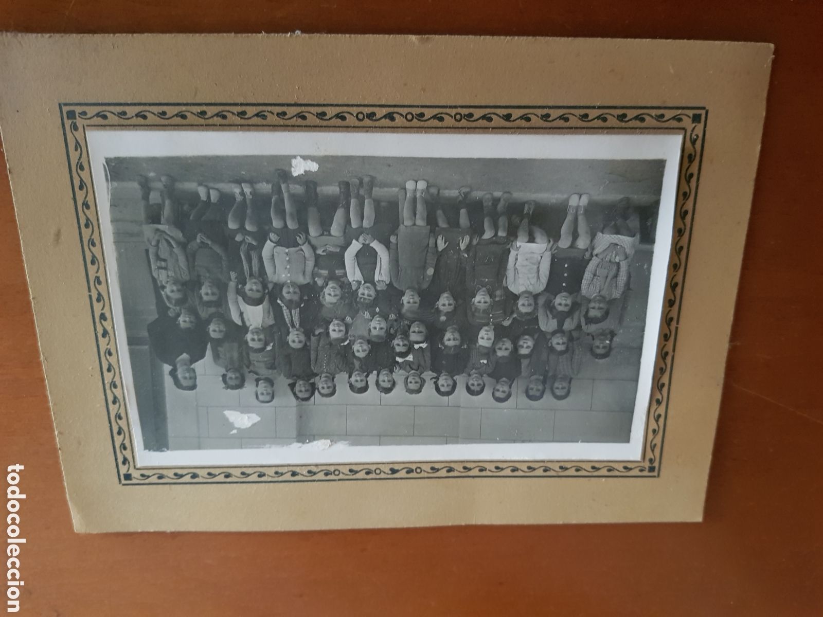 Fotografia antica: Fotografia escolar a&ntilde;os 40 13 x 16 cm. aprox.