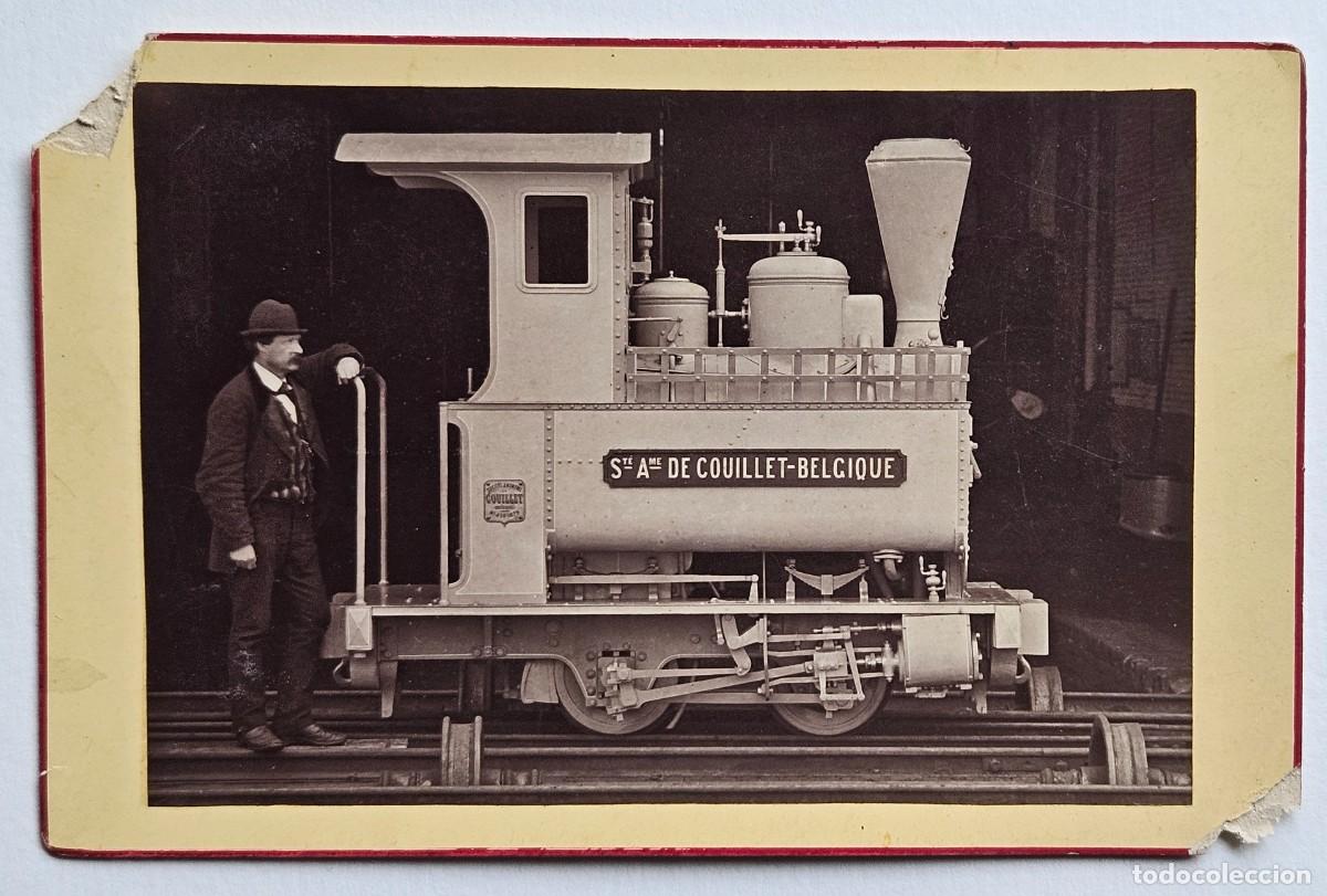 Fotografia antica: Modelo de locomotora Marcinelle & Couillet, B&eacute;lgica, Type 37. Tren.