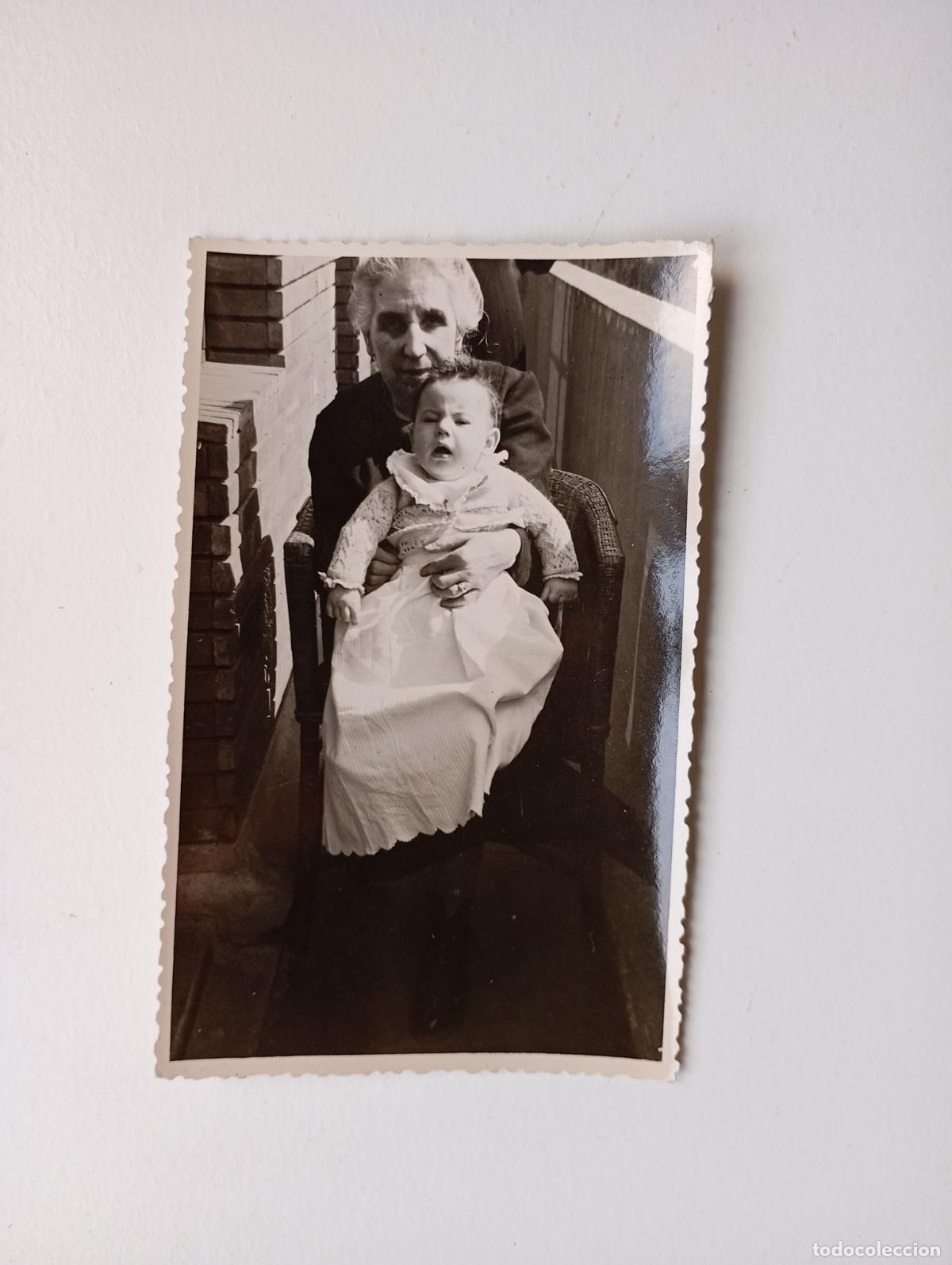 Fotografia antiga: ANTIGUA FOTOGRAF&Iacute;A NI&Ntilde;O Y ABUELA. TDKP21S