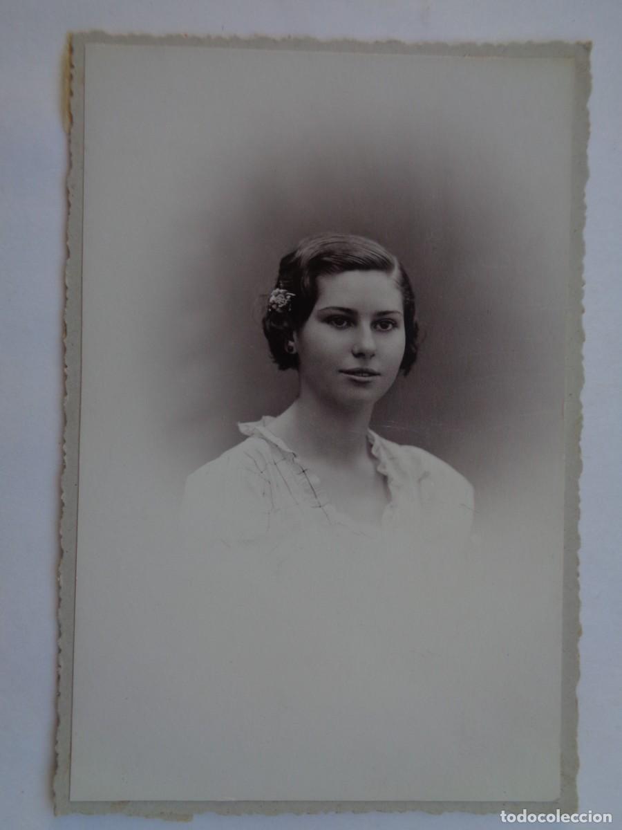 Antique Photography: PRECIOSA FOTO DE ESTUDIO DE SE&Ntilde;ORITA DE PRINCPIOS DE SIGLO