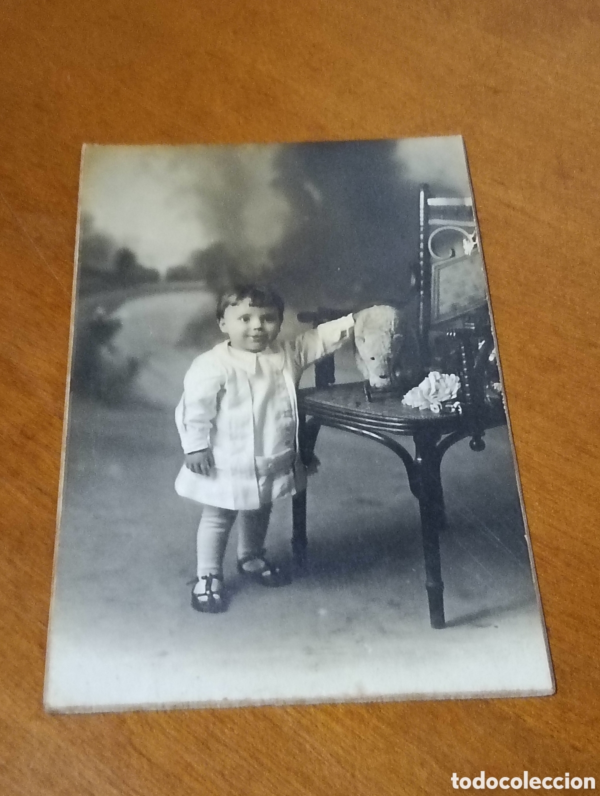 Antique Photography: Fotograf&iacute;a de un ni&ntilde;o peque&ntilde;o con un oso de peluche en los a&ntilde;os 1900 al 1920