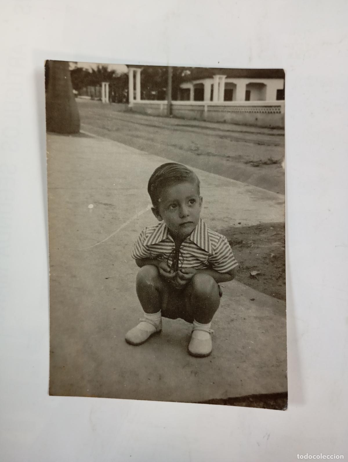 Photographie ancienne: ANTIGUA FOTOGRAF&Iacute;A NI&Ntilde;O POSANDO TDKP26V