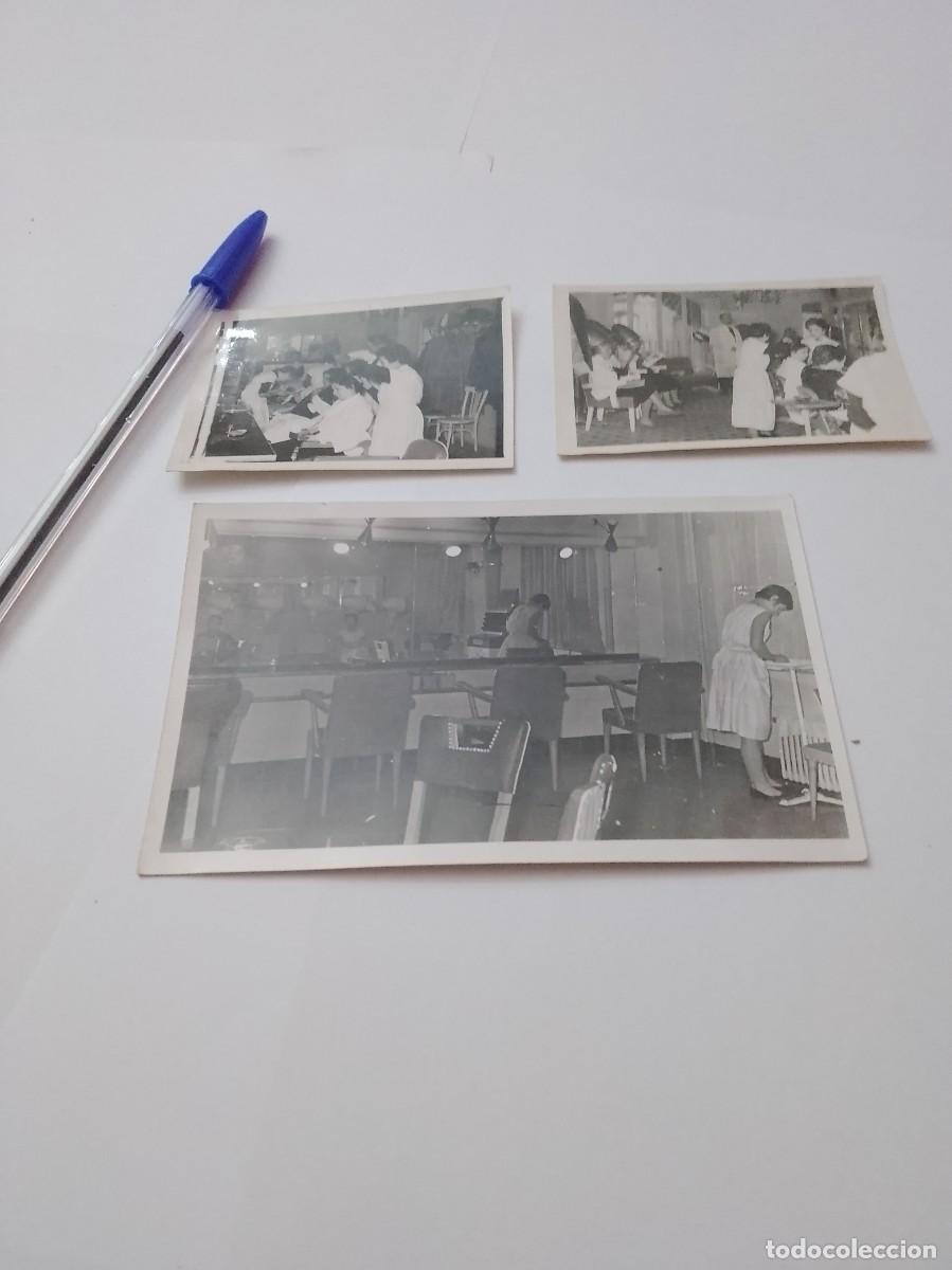 Fotografia antica: Fotos peluquer&iacute;a a&ntilde;os 50 lote de 3 fotos