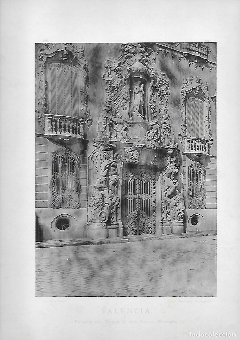 Fotografia antica: FOTOTIPIA DE VALENCIA DEL PALACIO DEL DUQUE DE DOS AGUAS. FOTOTIPIA-0090