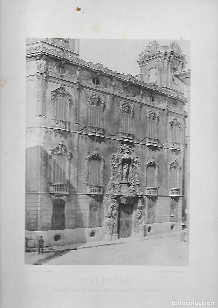 Fotografia antica: FOTOTIPIA VALENCIA PALACION DEL DUQUE DE DOS AGUAS 1891. FOTOTIPIA-0092