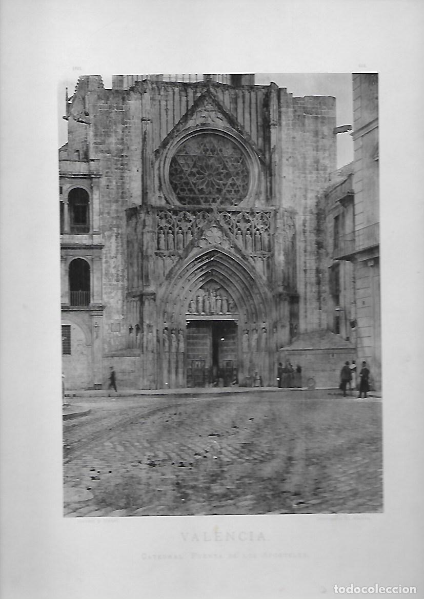 Antique Photography: FOTOTIPIA DE VALENCIA DE LA CATEDRAL PUERTA DE LOS APOSTOLES. FOTOTIPIA-0093