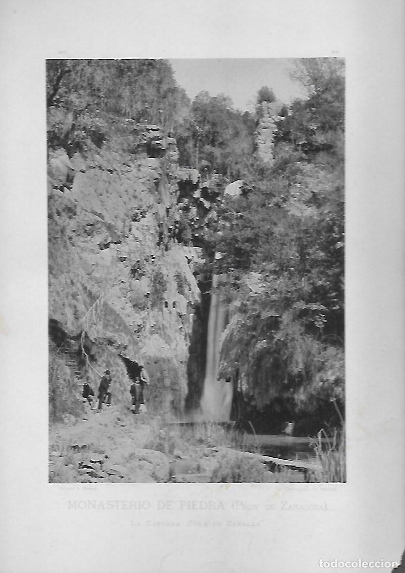 Antique Photography: FOTOTIPIA DE MONASTERIO DE PIEDRA. LA CASCADA COLA DE CABALLO. FOTOTIPIA-0104