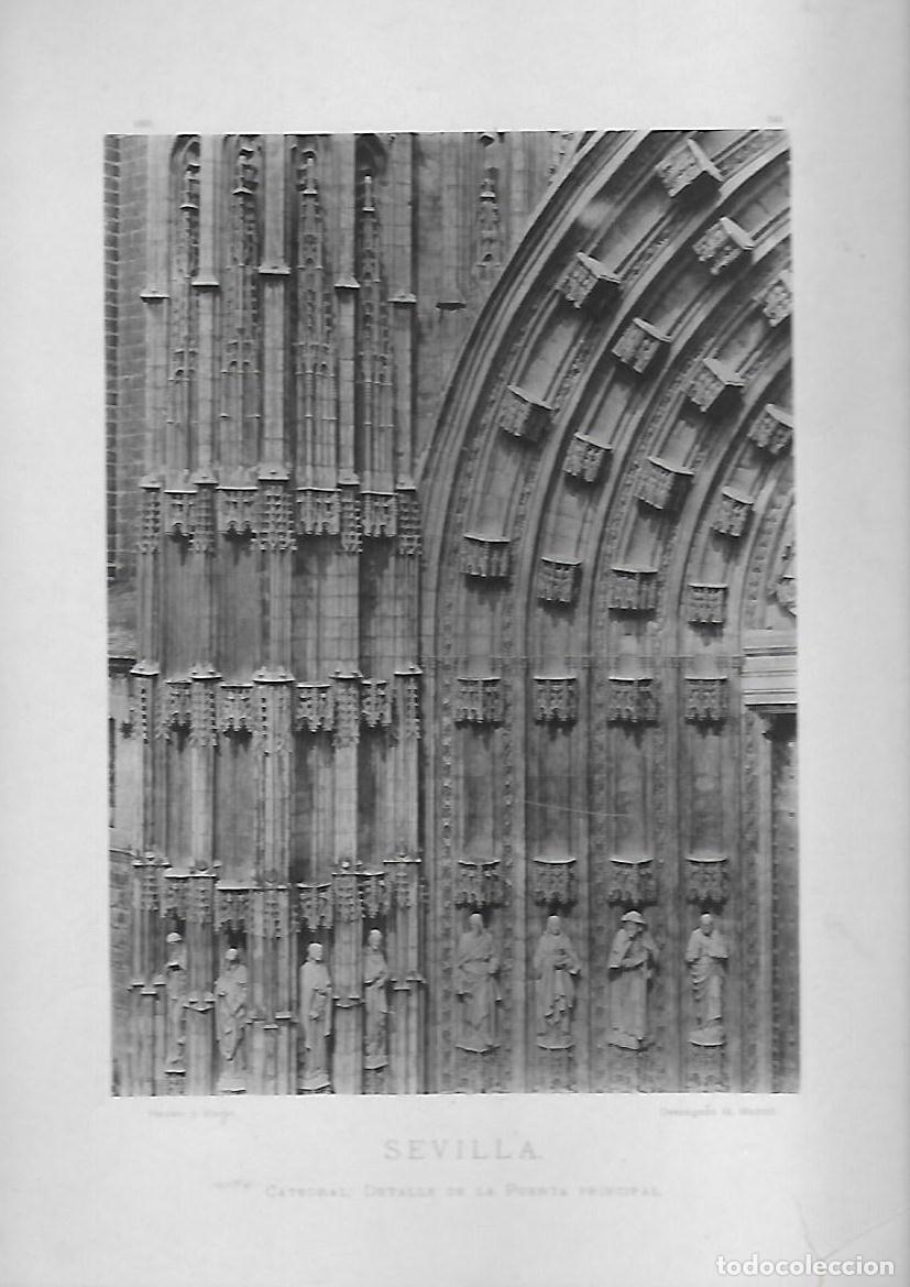 Antique Photography: FOTOTIPIA DE LA CATEDRAL DE SEVILLA DETALLE PUERTA PRINCIPAL. FOTOTIPIA-0107