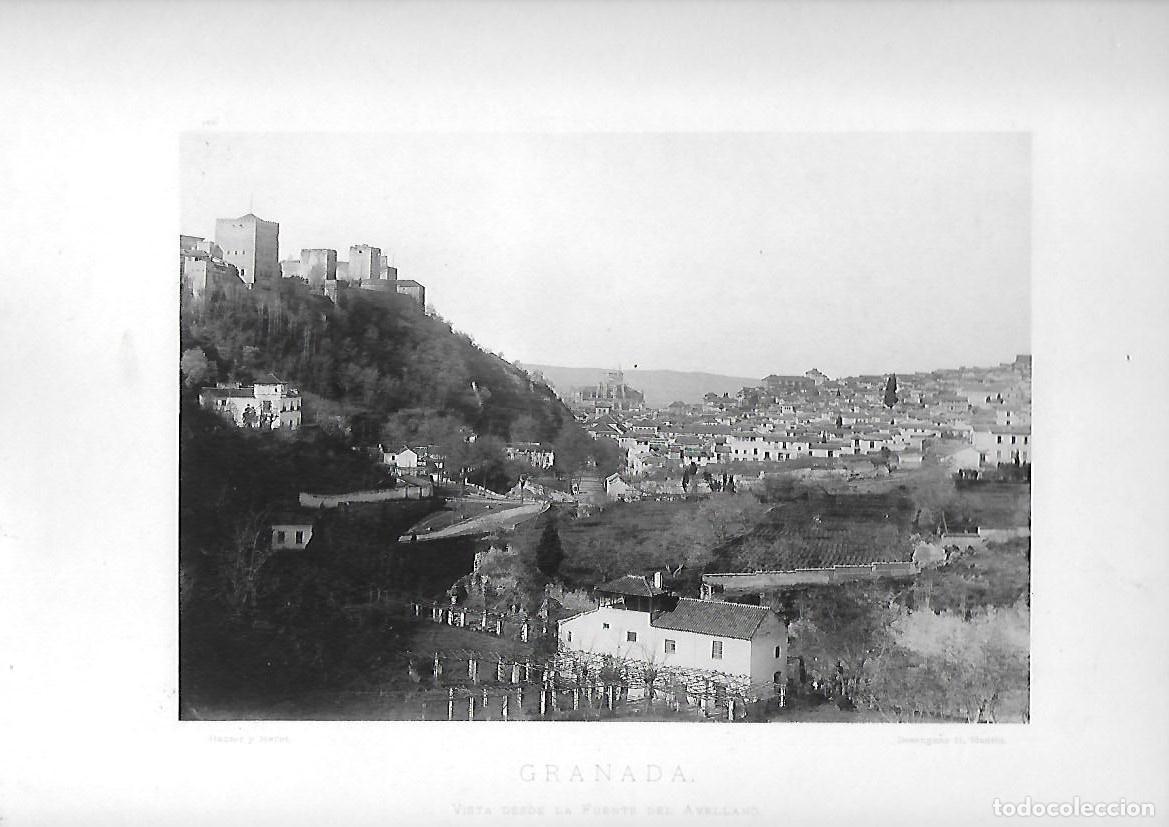 Antique Photography: FOTOTIPIA DE GRANADA VISTA DESDE LA FUENTE DEL AVELLANO. FOTOTIPIA-0109