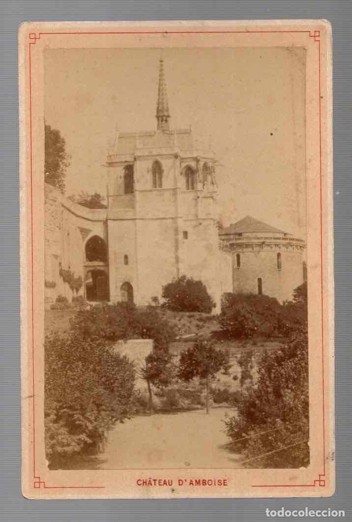 Fotografia antica: FOTOGRAFIA ALBUMINA CHATEAU D'AMBOISE. MIEUSEMENT A BLOIS PHOTOGRAPHE