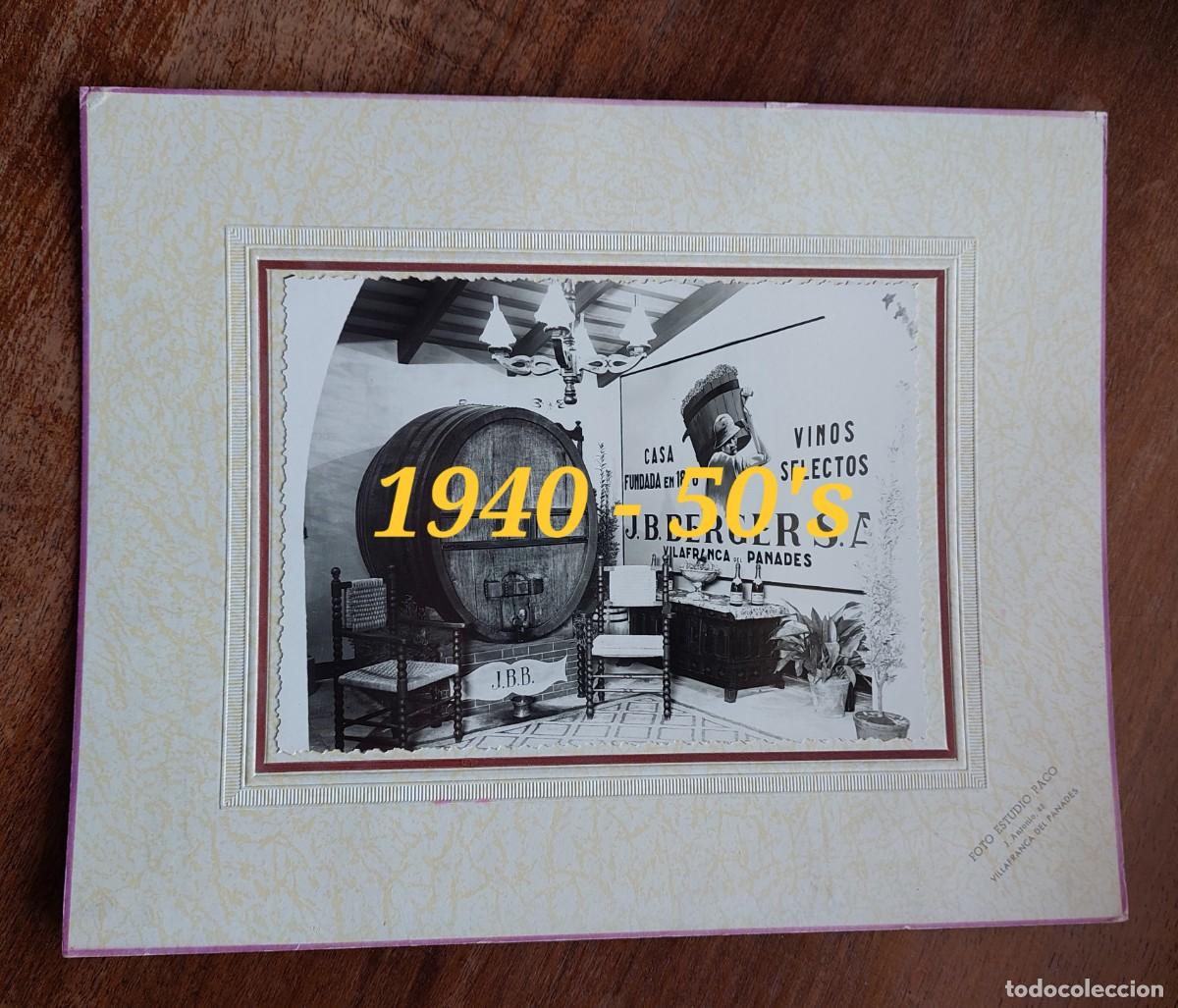 Antique Photography: VILAFRANCA DEL PANADES PENEDES FOTOGRAFIA BODEGA EXPOSICION J. B. BERGER VINO CAVA
