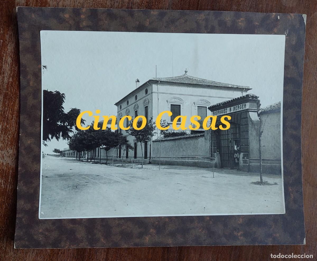 Antique Photography: CINCO CASAS FOTOGRAFIA BODEGA RODRIGUEZ & BERGER ALCAZAR DE SAN JUAN CIUDAD REAL VINO