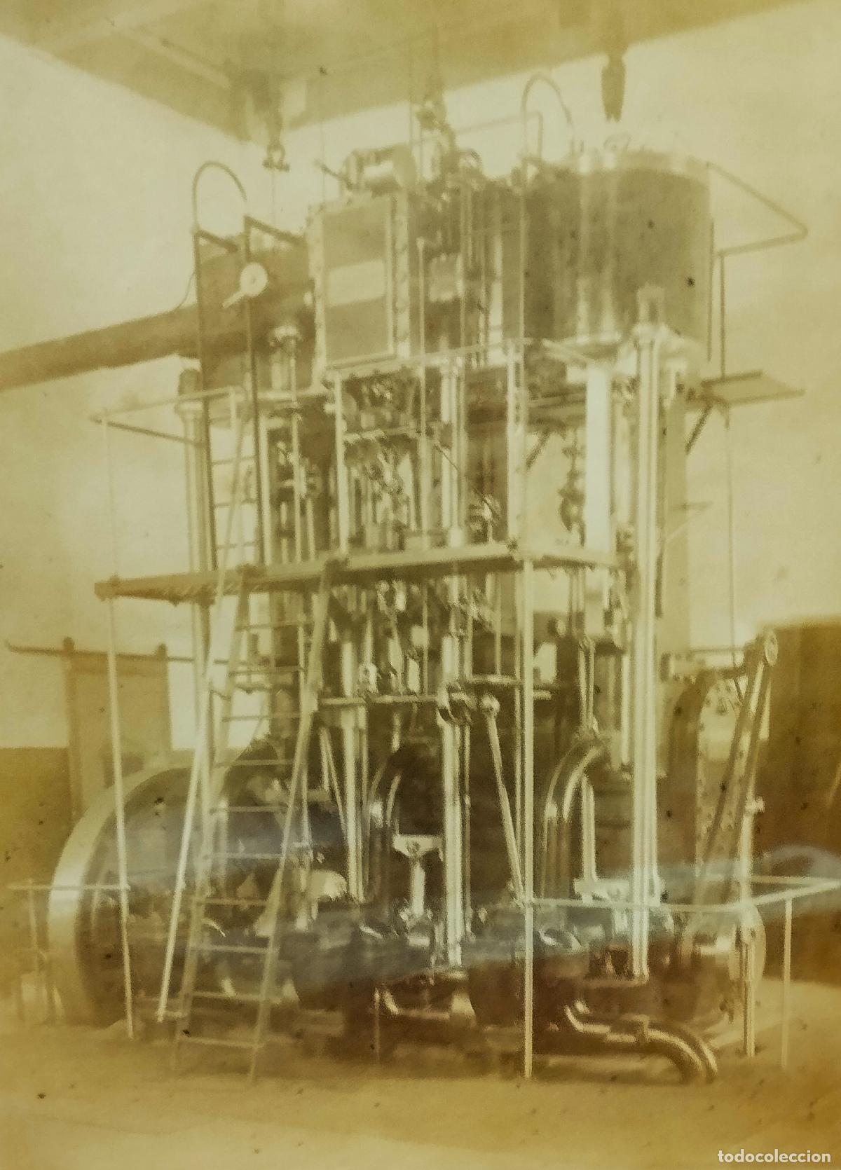 Antique Photography: ADOUARD Y CIA. FOTOGRAF&Iacute;A ALB&Uacute;MINA. GRUA DEL PUERTO DE BARCELONA. ESPA&Ntilde;A. SIGLO XIX