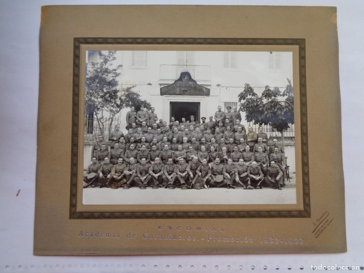 Fotograf&iacute;a antigua: REPUBLICA - CUERPO DE CARABINEROS: FOTO ACADEMIA PROMOCION 1932-33. DE QUESADA, ESCORIAL