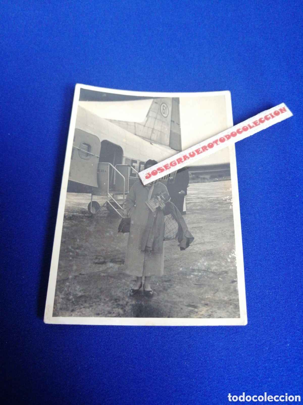Antique Photography: AVION CON MODELOS EN PISTA FOTOGRAF&Iacute;A ANTIGUA SIGLO PASADO