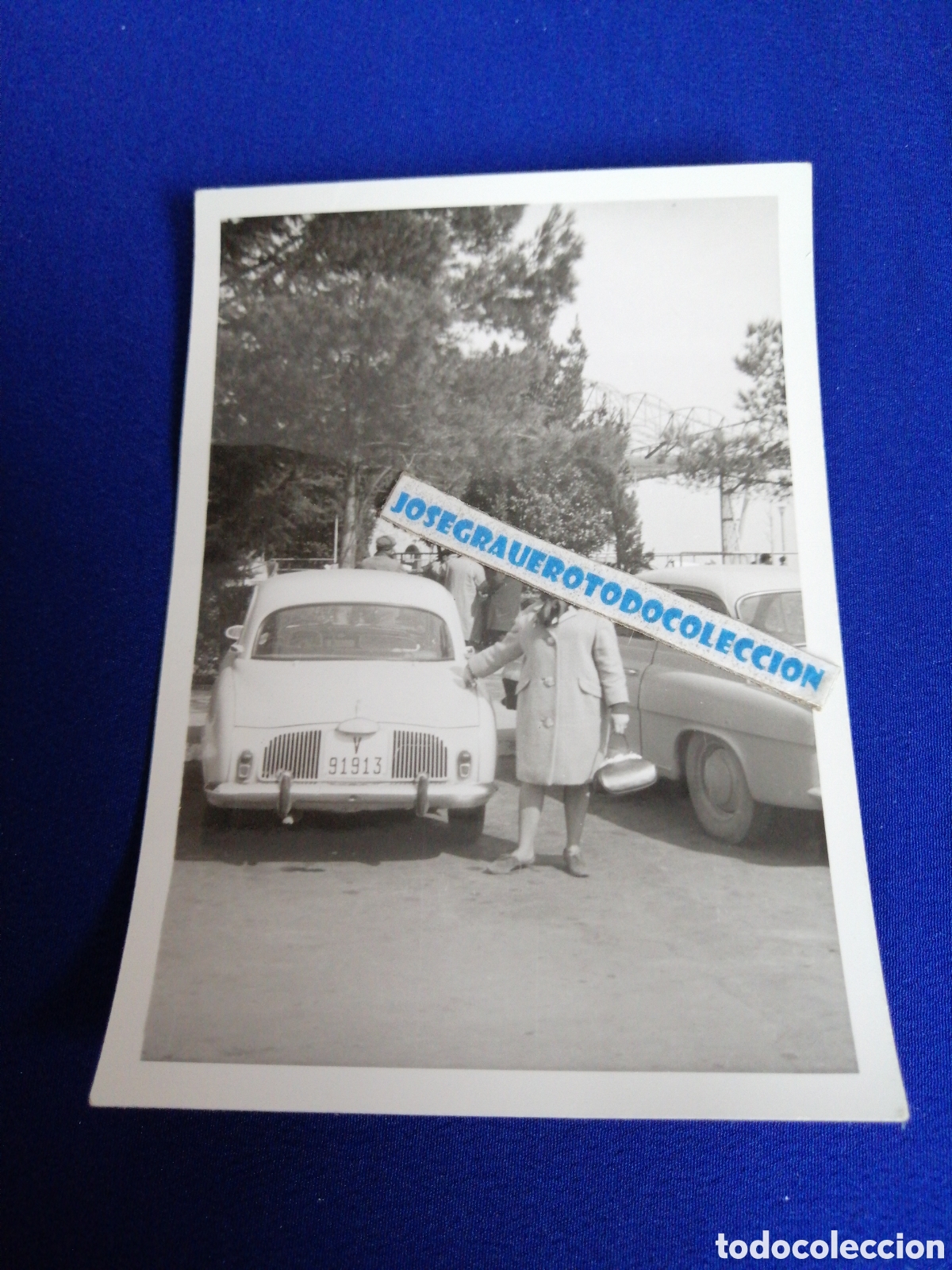 Antique Photography: RENAULT GORDINI COCHE CON MODELO FOTOGRAF&Iacute;A ANTIGUA SIGLO PASADO