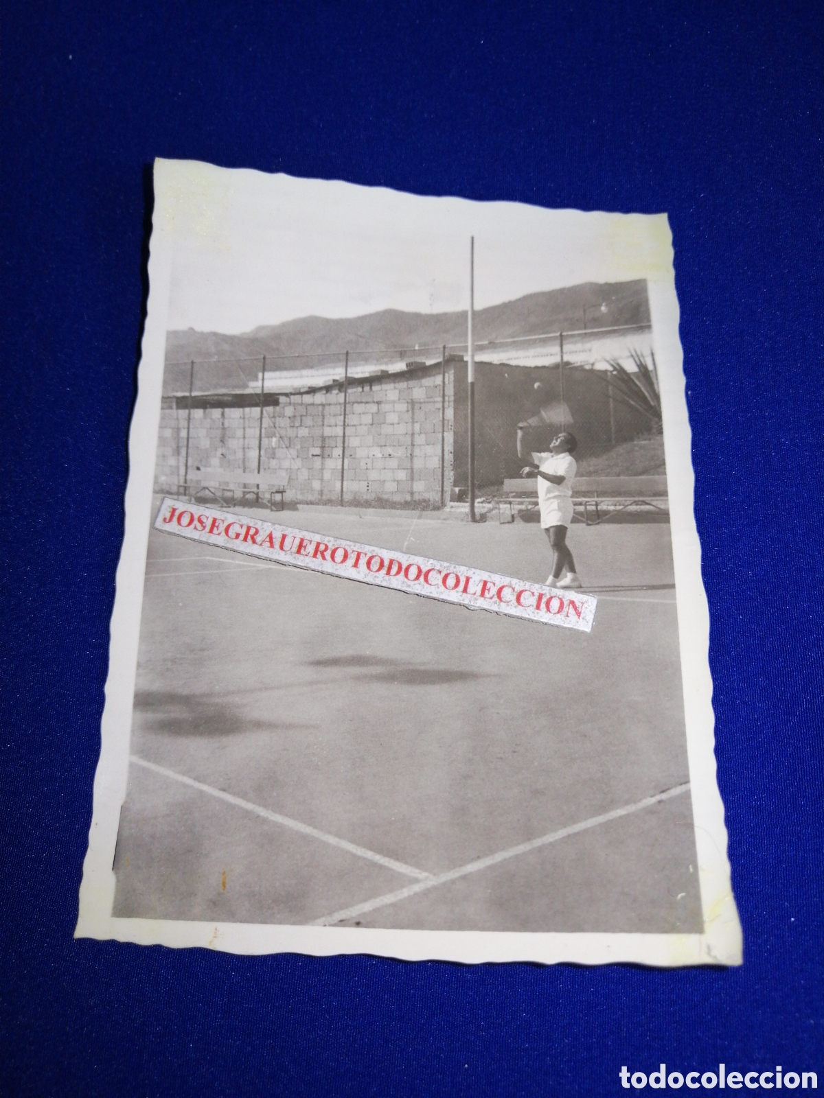 Fotograf&iacute;a antigua: TENISTA FOTOGRAF&Iacute;A ANTIGUA SIGLO PASADO