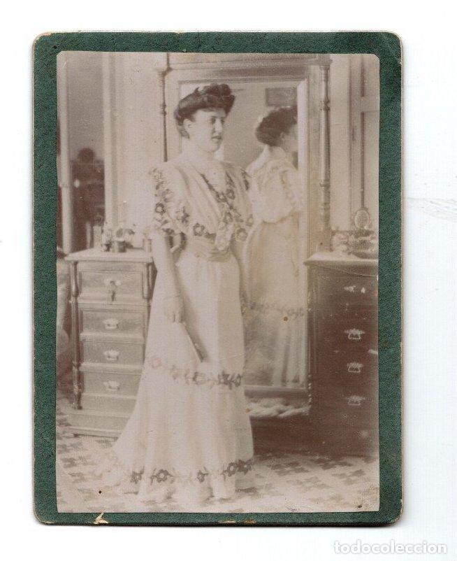 Fotografia antica: FOTOGRAFIA ALBUMINA RETRATO FEMENINO. JAEN, A&Ntilde;O 1907
