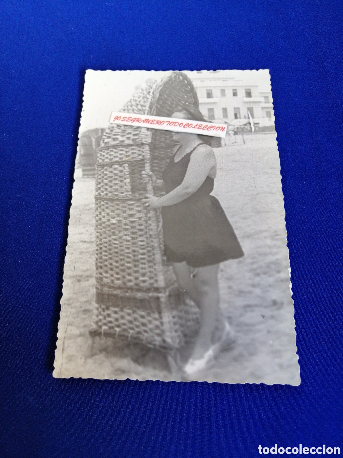 Fotografia antiga: PLAYA MODELO EN BA&Ntilde;ADOR FOTOGRAF&Iacute;A ANTIGUA SIGLO PASADO