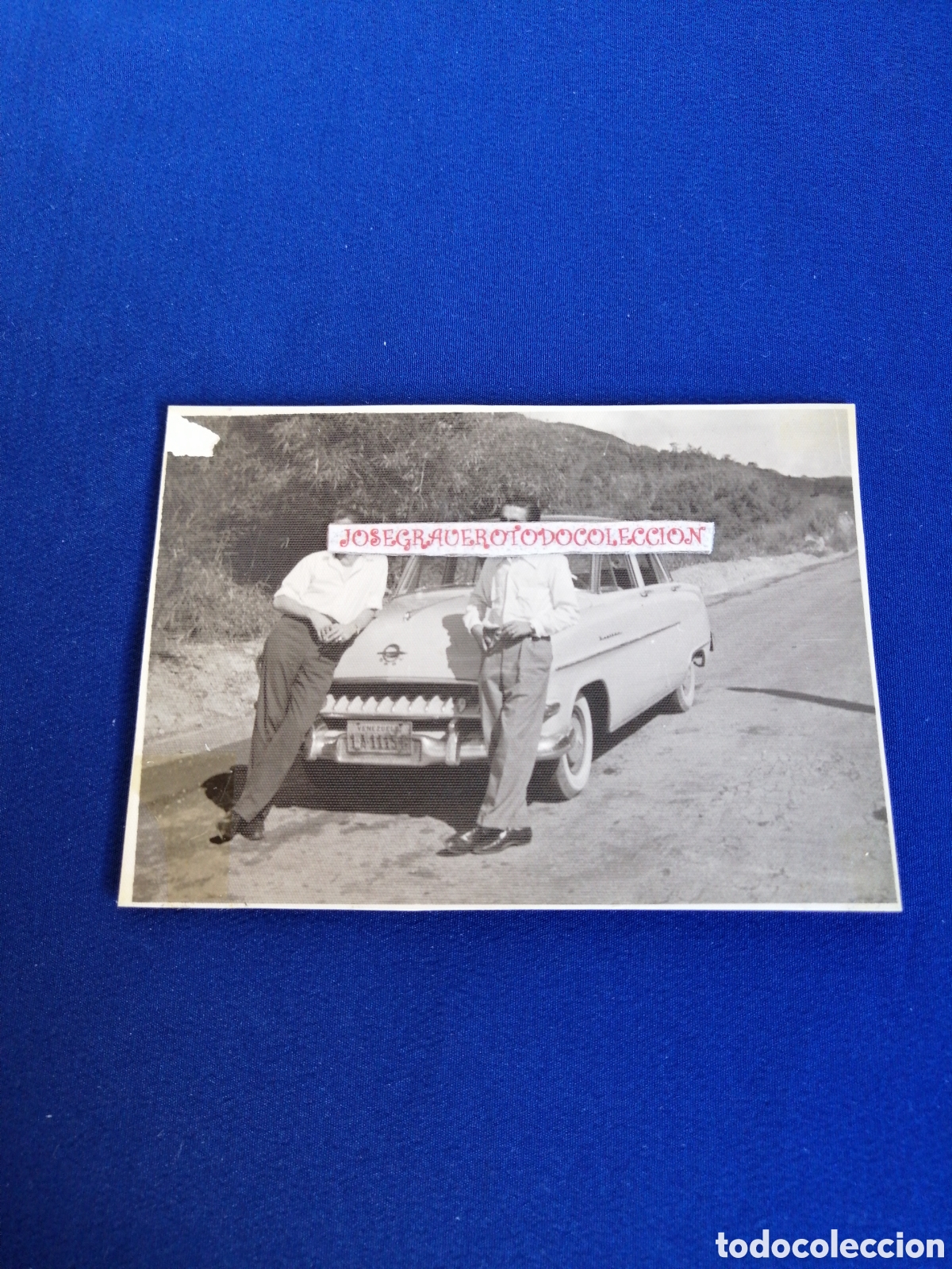 Fotografia antiga: OPEL KAPITAL COCHE (VENEZUELA) FOTOGRAF&Iacute;A ANTIGUA SIGLO PASADO