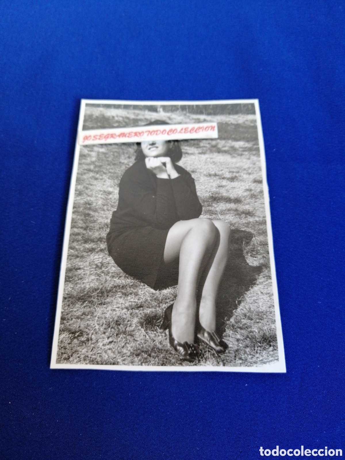 Fotografia antiga: MODELO POSANDO FOTOGRAF&Iacute;A ANTIGUA SIGLO PASADO