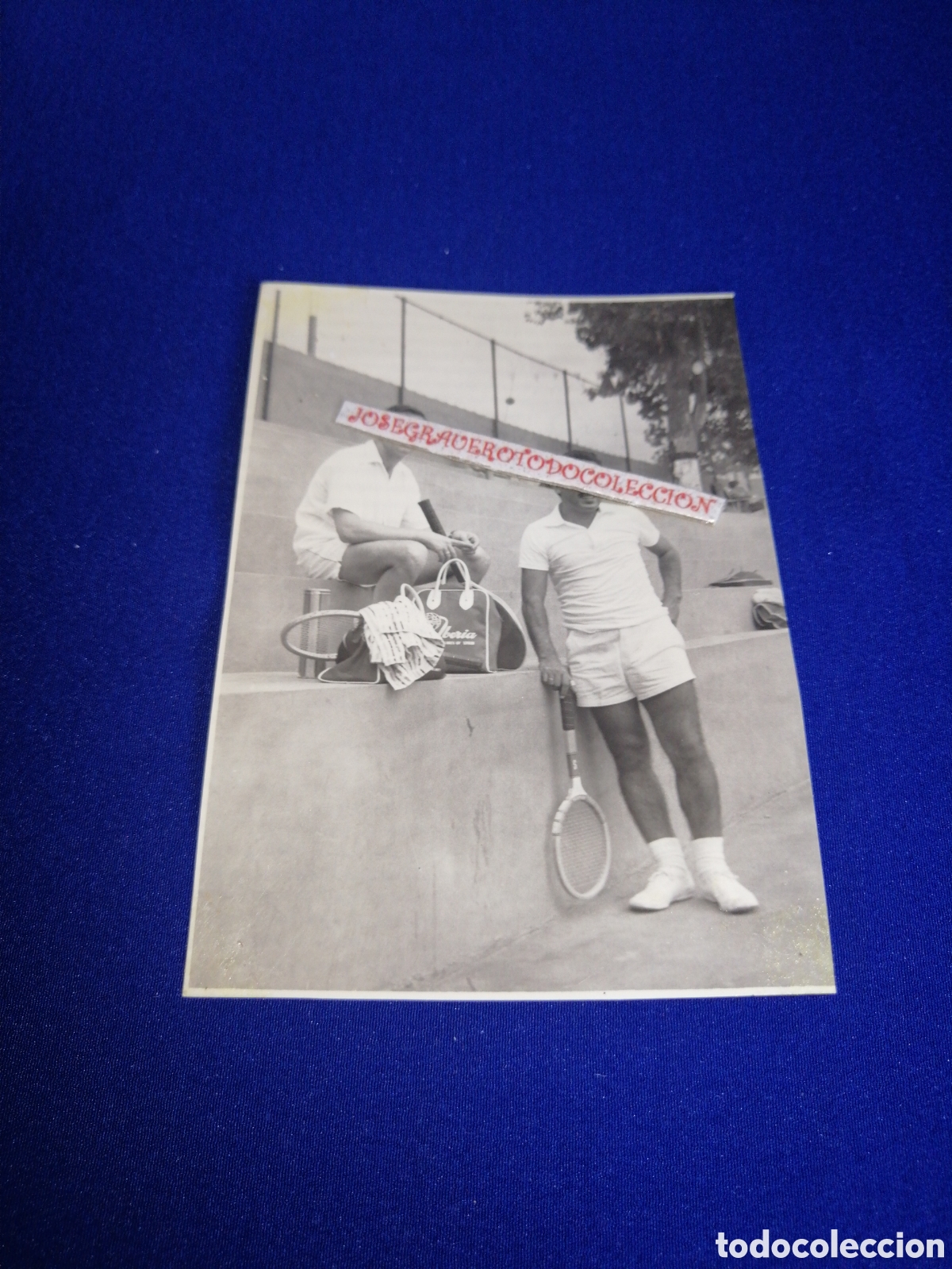 Fotograf&iacute;a antigua: TENISTAS POSANDO FOTOGRAF&Iacute;A ANTIGUA SIGLO PASADO