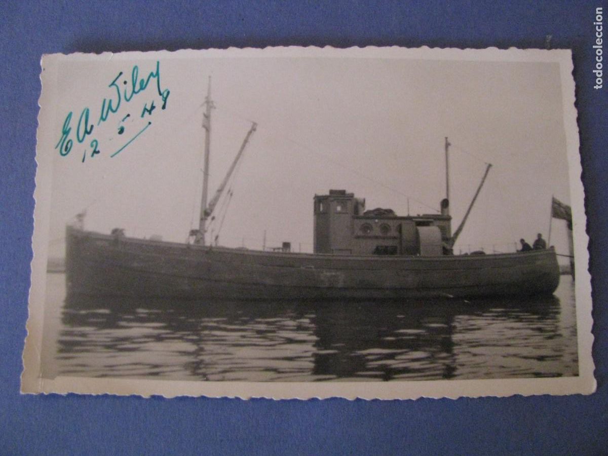 Antique Photography: FOTO DE UN BARCO. NO HAY DATOS. 13,5X8,5 CM.