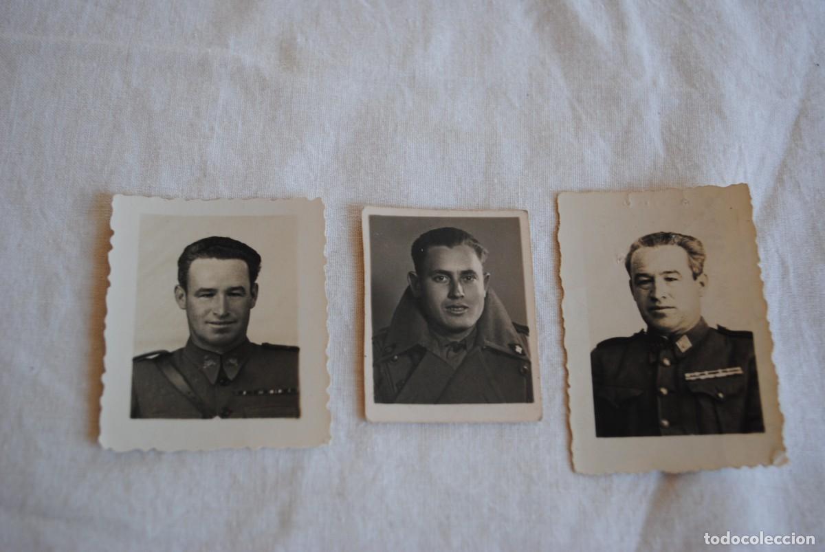 Fotografia antica: FOTOS DE TRES MILITARES POR LOS A&Ntilde;OS 1945
