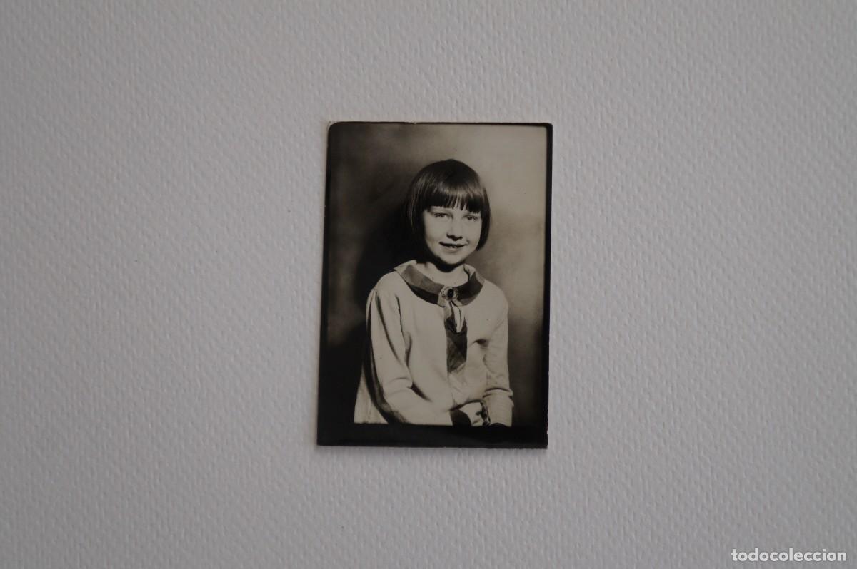 Fotografia antica: Fotomat&oacute;n en blanco y negro. Retrato de ni&ntilde;a. EE.UU.