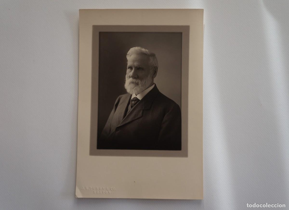 Fotografia antica: Fotograf&iacute;a antigua en blanco y negro. Retrato hombre. EE.UU.