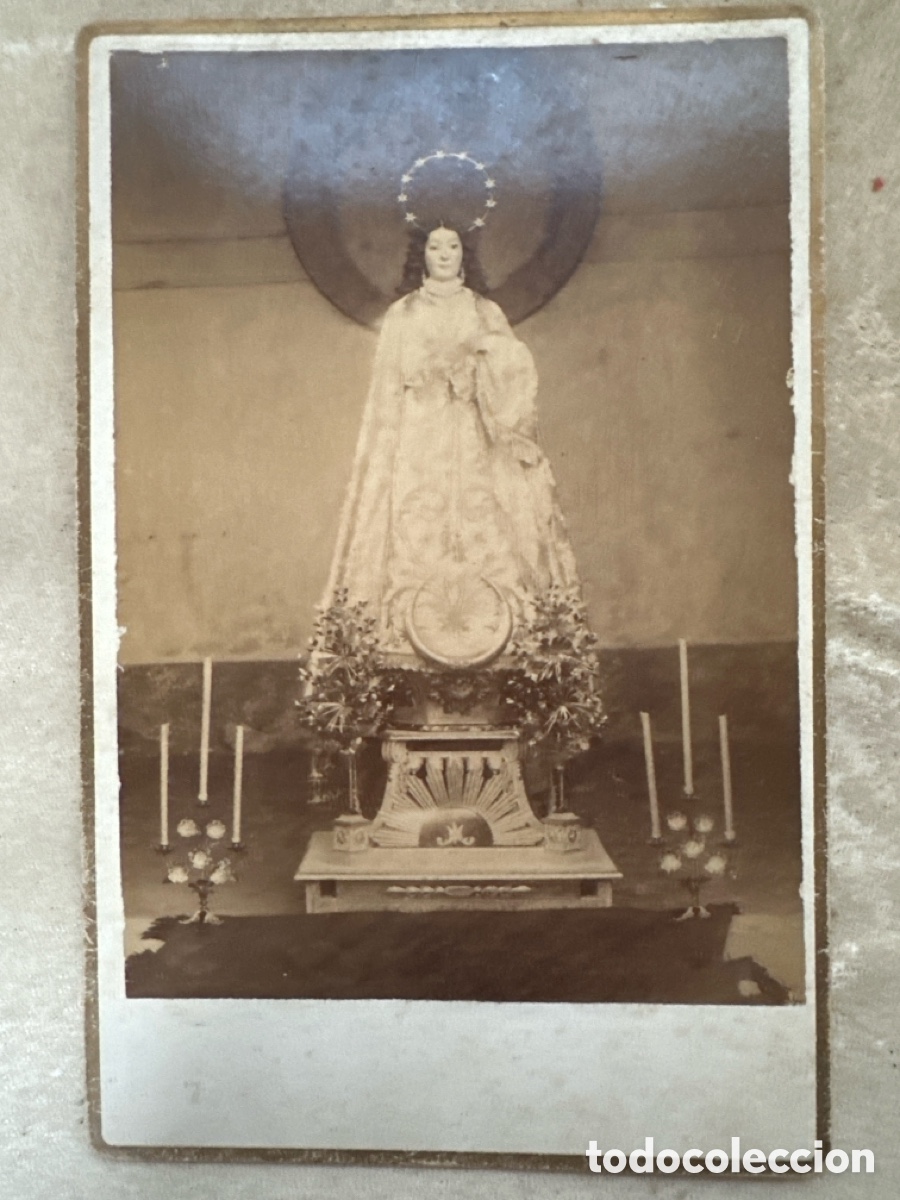 Antique Photography: FOTO FOTOGRAFIA ALBUMINA ?? VIRGEN