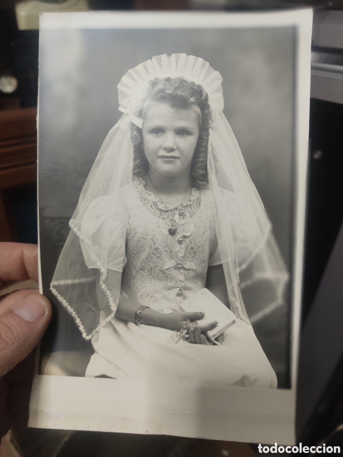 Antique Photography: ANTIGUA FOTO NI&Ntilde;A COMUNI&Oacute;N