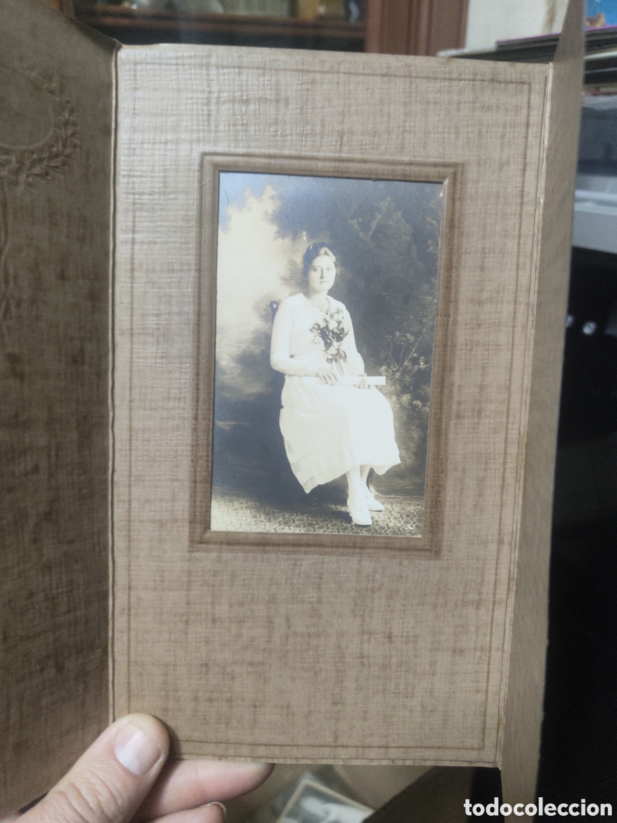 Antique Photography: ANTIGUA FOTO MUJER CON FLORES
