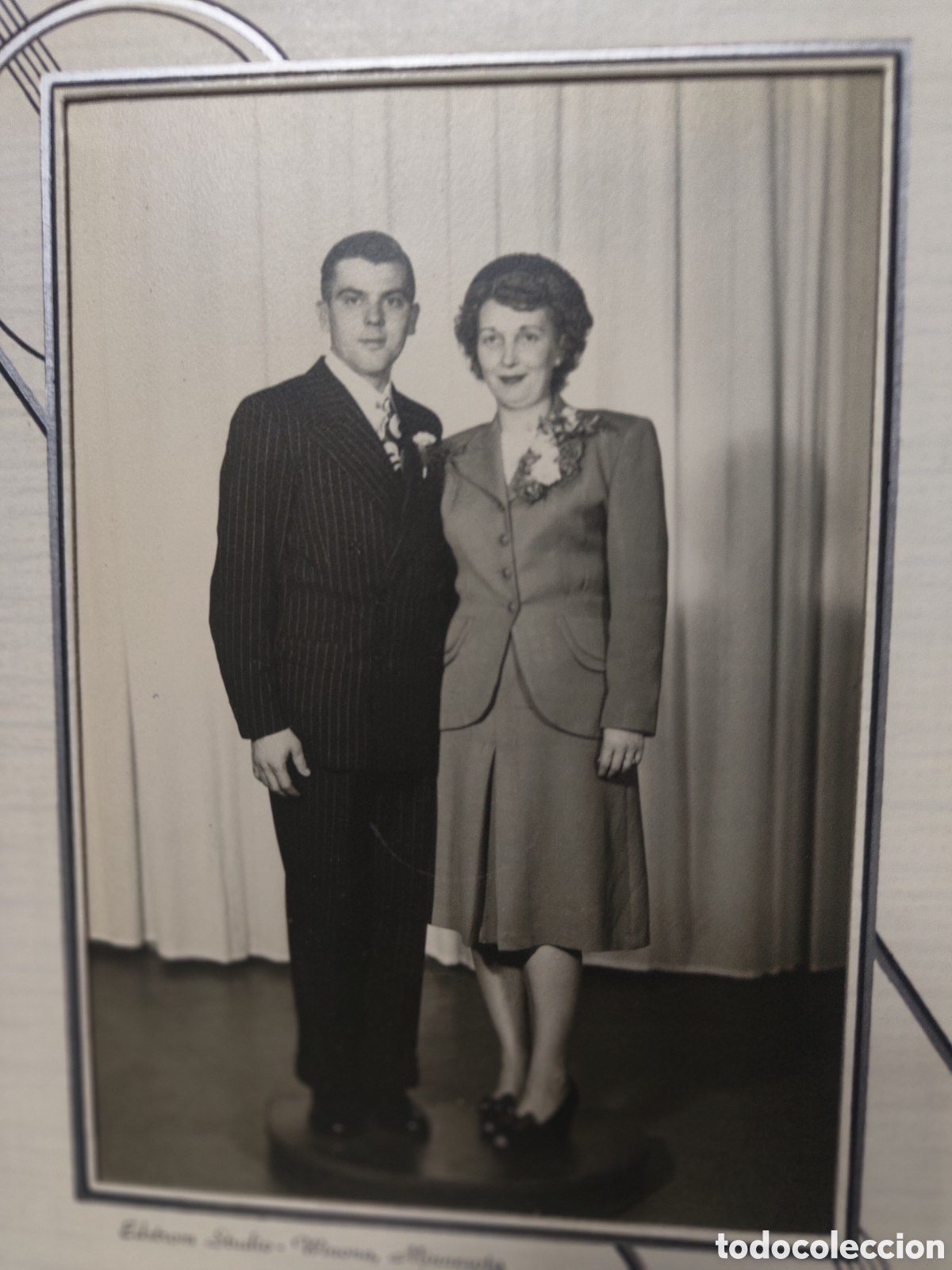 Fotografia antiga: ANTIGUA FOTO PAREJA NOVIOS