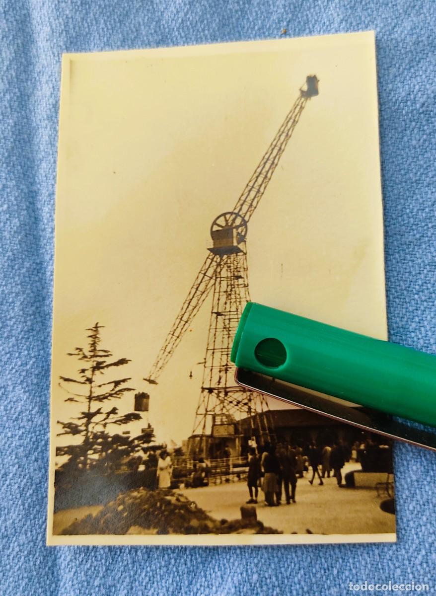Fotografia antiga: OFERTA ANTIGUA PEQUE&Ntilde;A FOTOGRAFIA ORIGINAL DE ATRACCION DEL TIBIDABO BARCELONA
