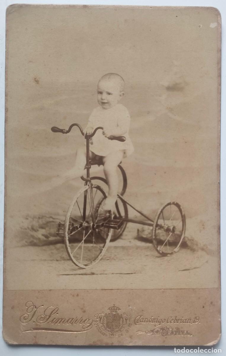 Antique Photography: JATIVA FOTOGRAFO J. SIMARRO TAMA&Ntilde;O 16.5 X 10.5 cm.