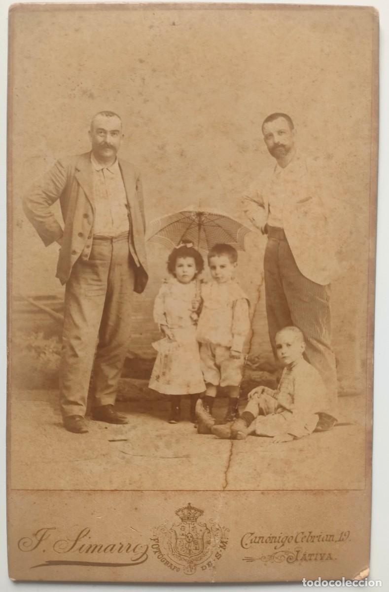 Antique Photography: JATIVA FOTOGRAFO J. SIMARRO TAMA&Ntilde;O 16.5 X 10.5 cm.