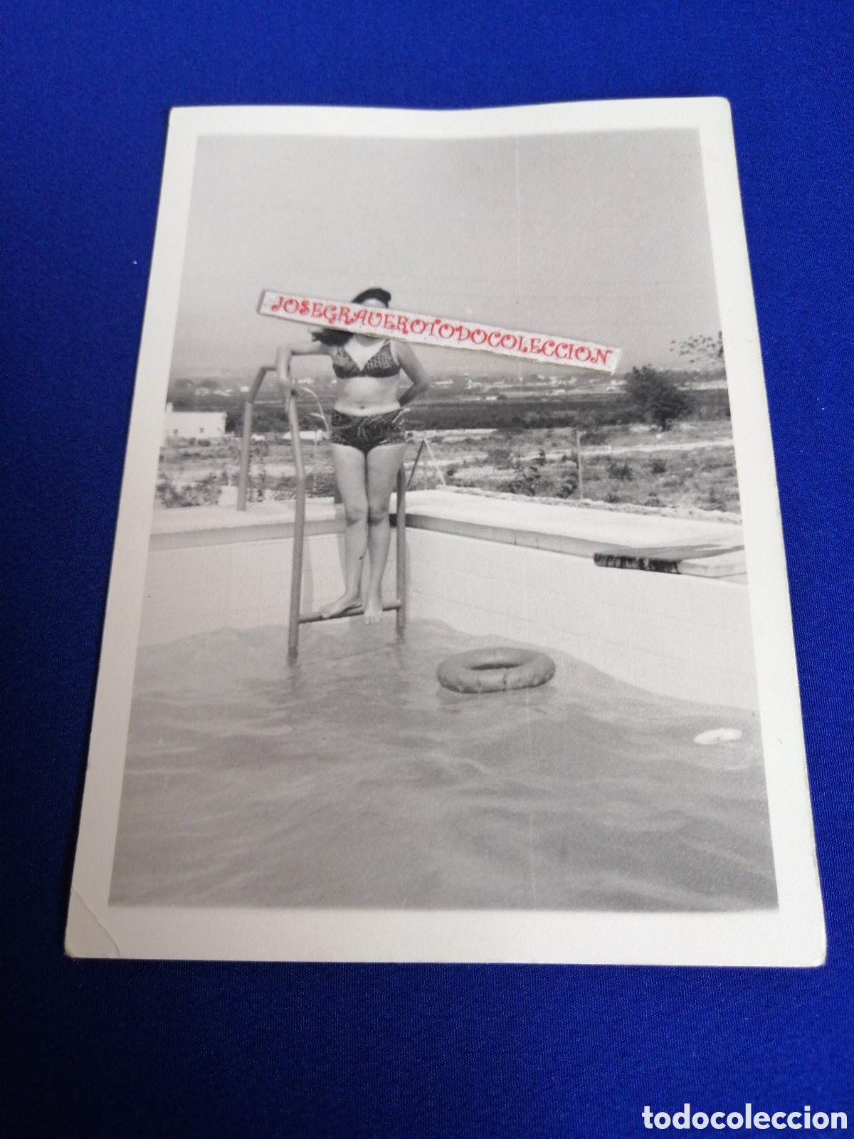 Fotografia antica: MODELO BA&Ntilde;ADOR POSANDO A&Ntilde;O 1972 FOTOGRAF&Iacute;A ANTIGUA SIGLO PASADO
