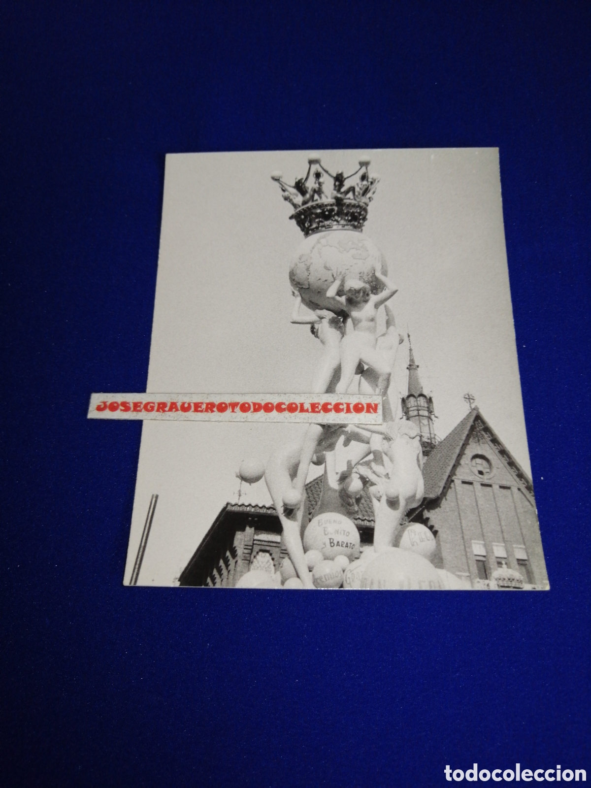 Antique Photography: FALLA PLAZA DEL MERCADO A&Ntilde;O 1963 ARTISTA VICENTE LUNA FOTOGRAF&Iacute;A ANTIGUA SIGLO PASADO