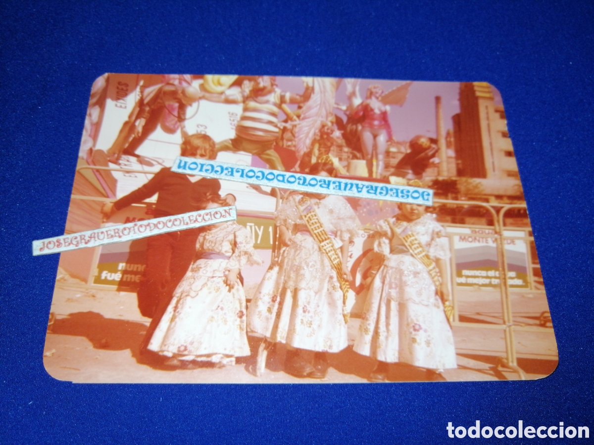 Fotografia antica: FALLA DE VALENCIA - FALLERAS CERVANTES PADRE JOFRE