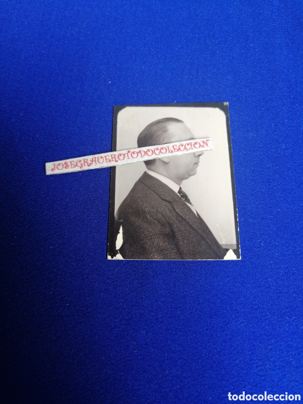 Fotografia antica: MODELO POSANDO FOTOGRAF&Iacute;A ANTIGUA TIPO CARNET MARCO NEGRO FOTOGRAF&Iacute;A ANTIGUA SIGLO PASADO