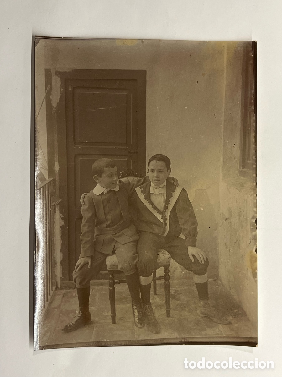 Antique Photography: AMIGOS EN EDAD ESCOLAR&hellip; Fotograf&iacute;a Albumina.. (fin Siglo XIX)