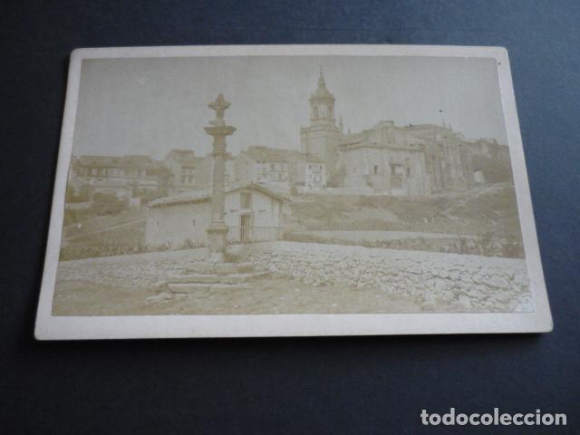 Antique Photography: FUENTERRABIA GUIPUZCOA UNA VISTA ANTIGUA ALBUMINA 17,5 X 10,5 CM