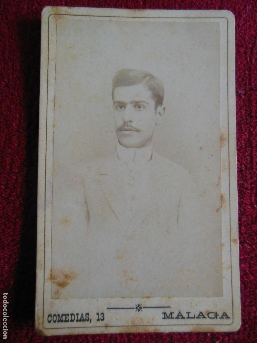 Antique Photography: M&Aacute;LAGA - FOTOGRAF&Iacute;A CALLE COMEDIAS 13 - SIGLO XIX HOMBRE