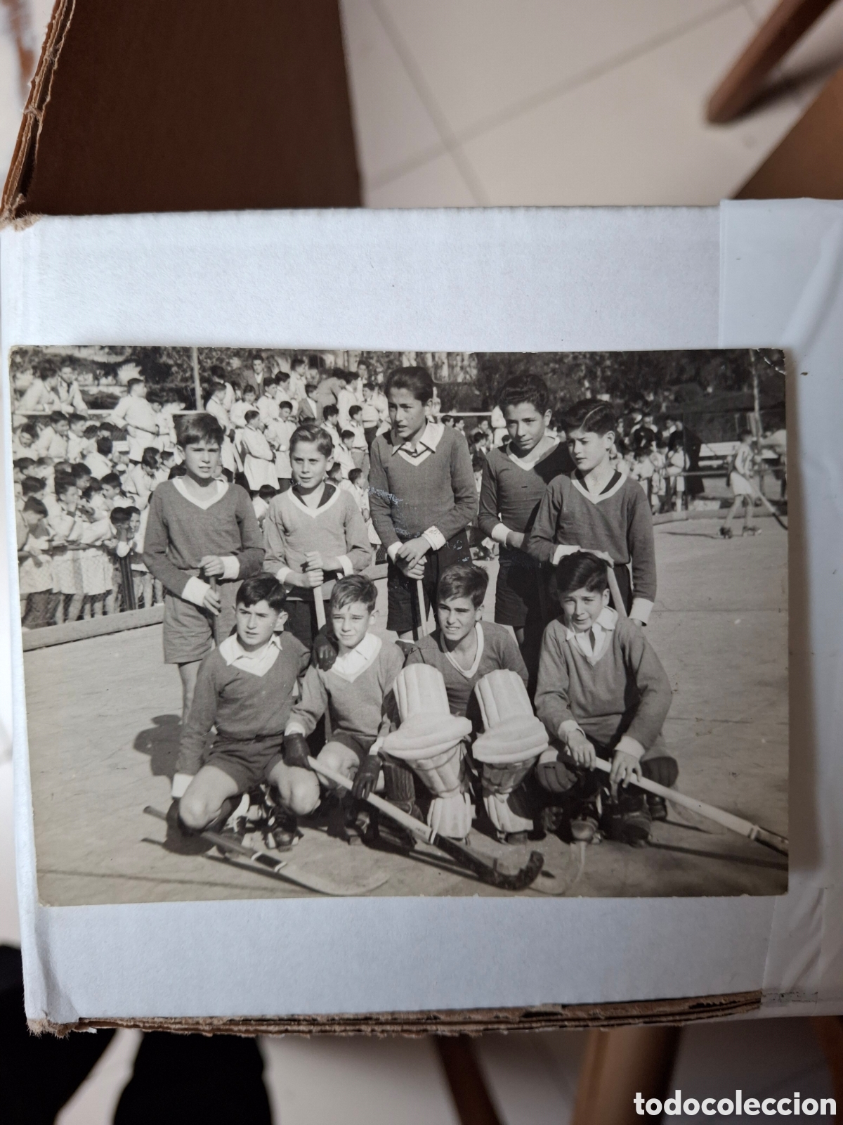 Antique Photography: Foto 1957 Hockey sobre patines